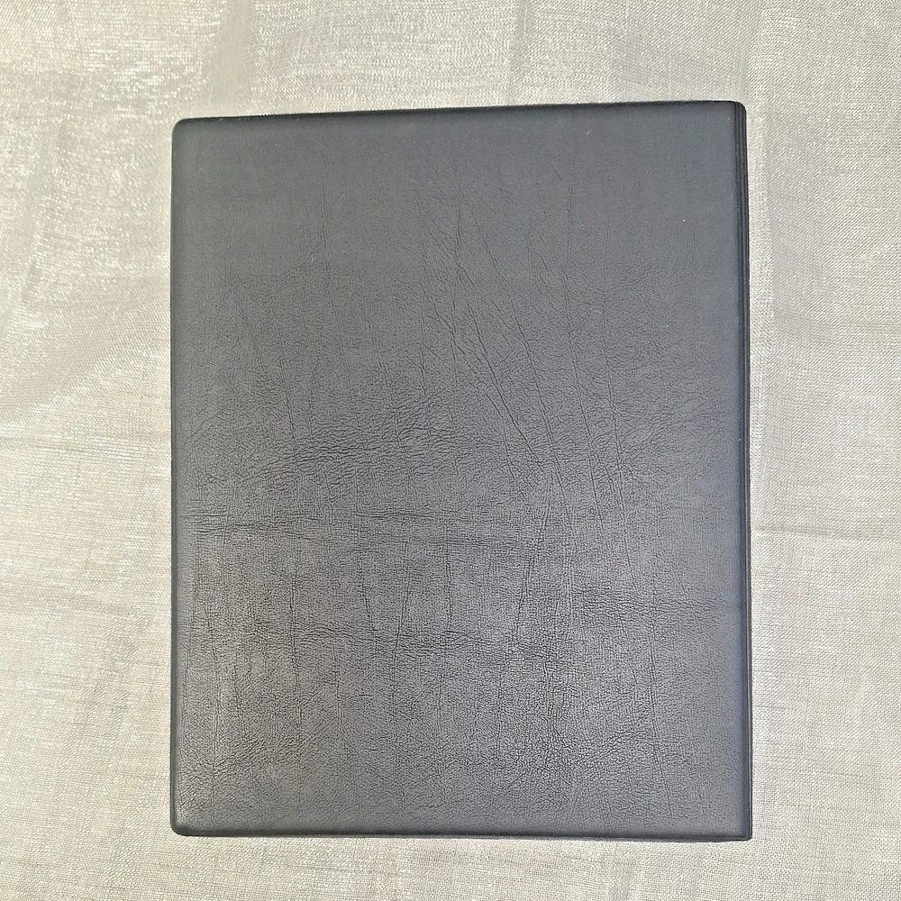 80s Visitors' Register Visitor Sign In Book Vintage Black Columbian Artworks USA